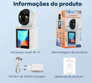 Inova Câmera de segurança com tela 2K de visão noturna