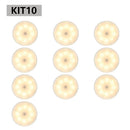 KIT6/10 Luminárias Led S/ Fio Com Sensor Presença