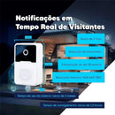 Campainha com Câmera Vídeo Porteiro Sem Fio Wi-Fi HD